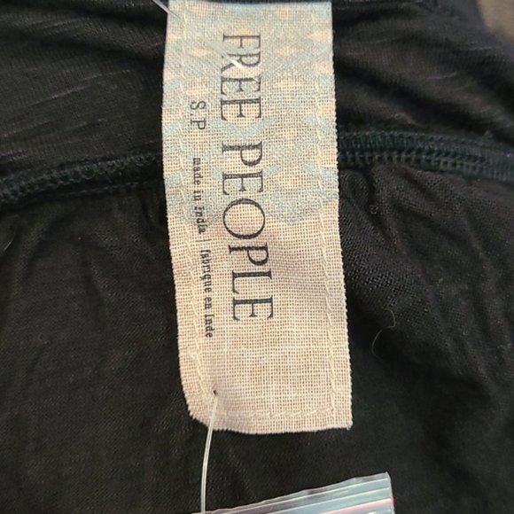 NWT Free People One Shoulder Square Neck Fairuza Black Sequin Tunic Tank Top - Picture 3 of 7